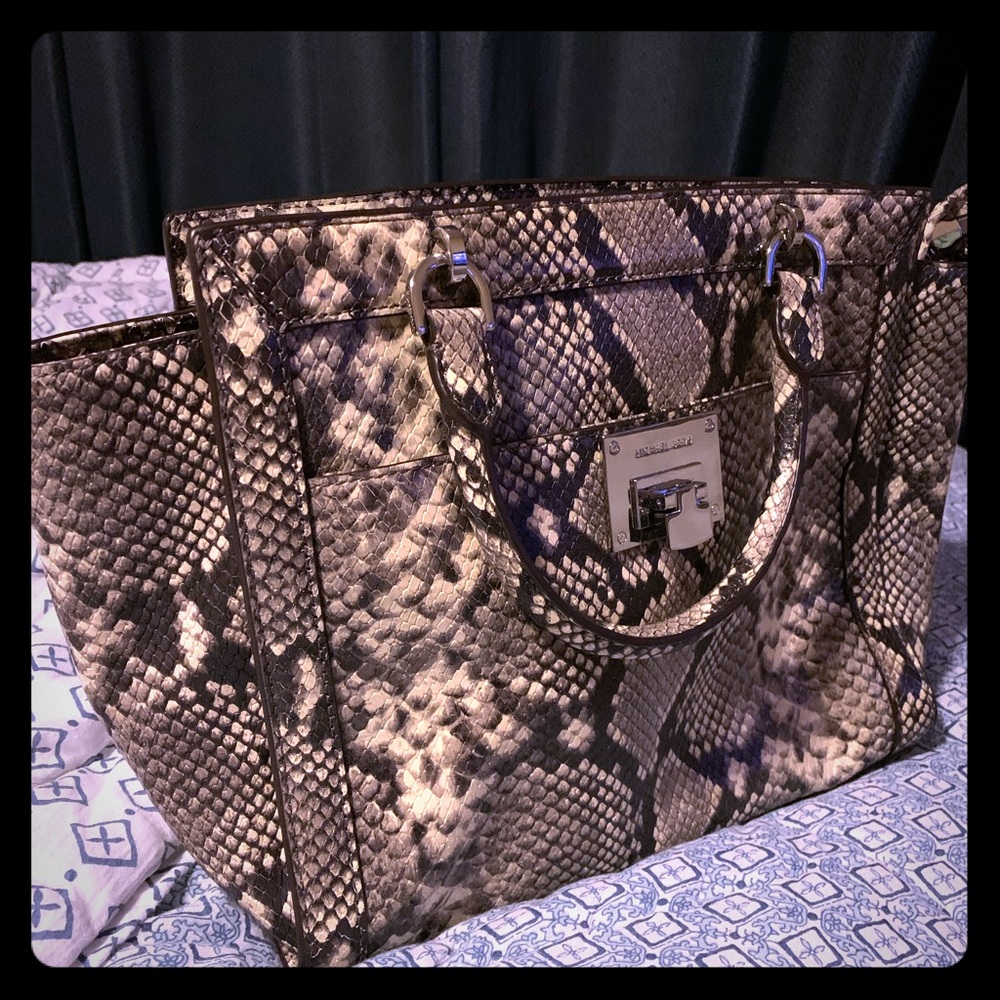 Michael Kors snake skin purse